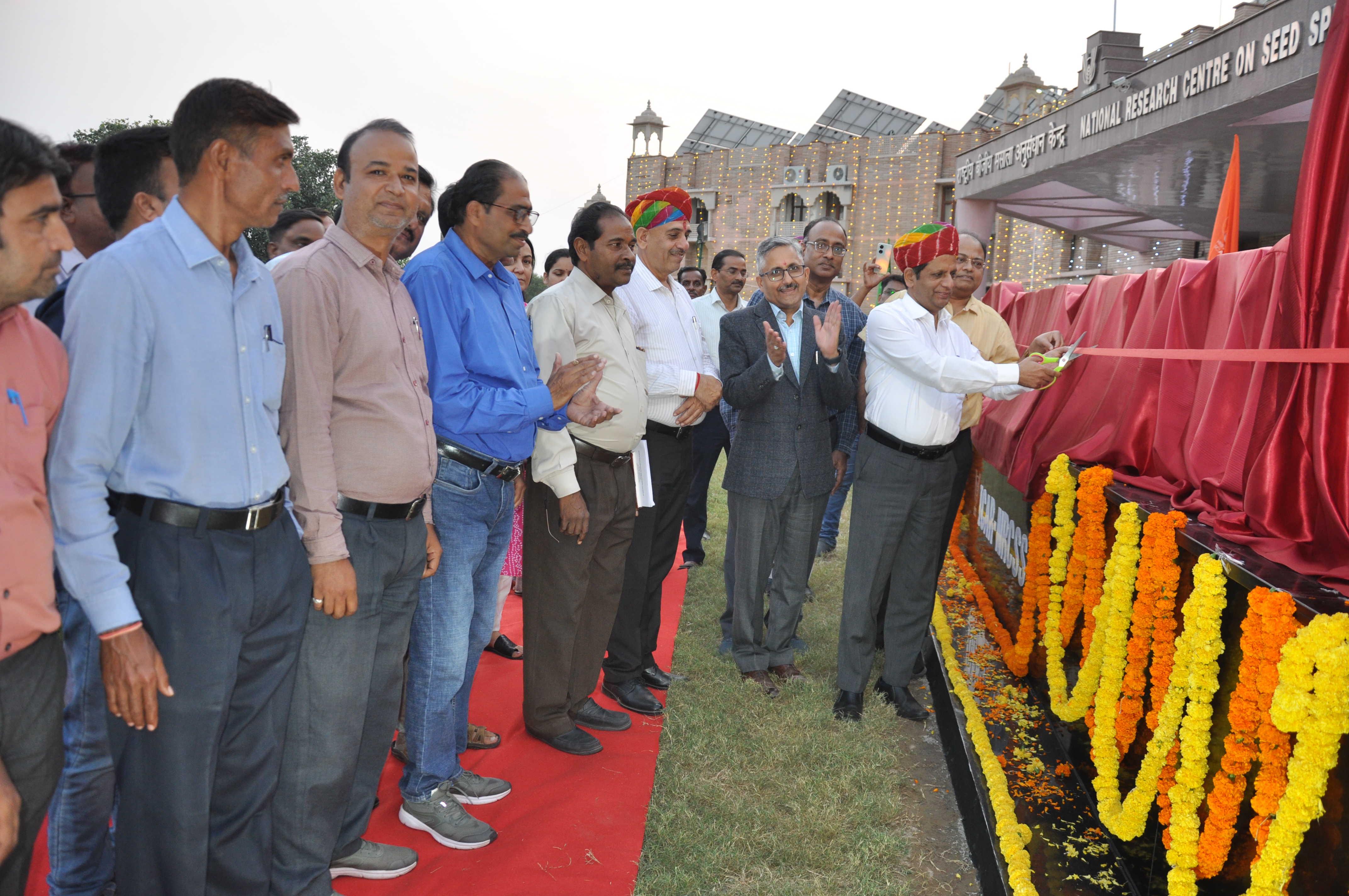 Inauguration of Seed Spice Selfie Point By Sec. DARE & DG ICAR